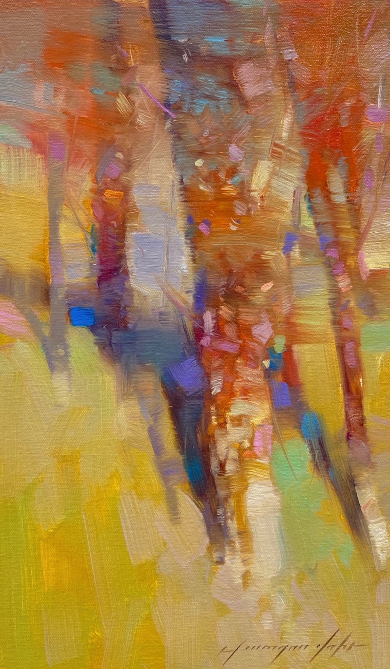 Autumn Trees, Original oil Painting, Handmade artwork, One of a Kind                  